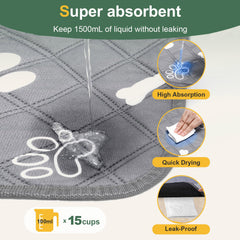 2026 Amazon/TEMU Best-Seller Professional Washable Pet Training Pad Ultra-Absorbent 4-Layer Leak-Proof Diaper Mat Eco-Friendly Reusable Dog & Cat Changing Pad