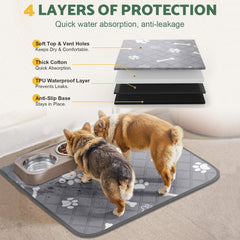 2026 Amazon/TEMU Best-Seller Professional Washable Pet Training Pad Ultra-Absorbent 4-Layer Leak-Proof Diaper Mat Eco-Friendly Reusable Dog & Cat Changing Pad