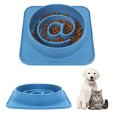 2-in-1 Silicone Dog Licking Mat & Slow Feeder Bowl - Strong Suction Base to Prevent Tipping - Interactive Anxiety Relief Calming Mat for Bathing & Grooming