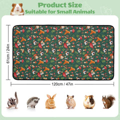 2026 Eco-Friendly Small Pet Cage Liner Ultra-Absorbent Guinea Pig & Hamster Bedding Leak-Proof Reusable & Washable Urine Pad Professional Cross-Border Habitat Solution
