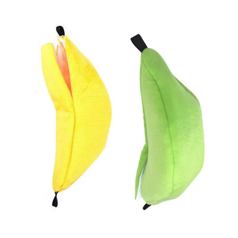 2026 Creative Small Pet Fruit Nest  Moon Boat & Banana Hanging Hammock  Ultra-Soft Plush Winter Swing Bed for Hamsters, Sugar Gliders & Birds  Adorable Green & Yellow Banana Nest