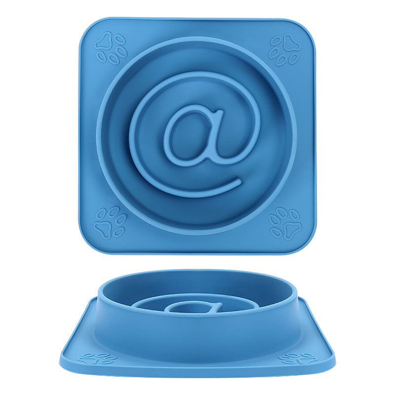 2-in-1 Silicone Dog Licking Mat & Slow Feeder Bowl - Strong Suction Base to Prevent Tipping - Interactive Anxiety Relief Calming Mat for Bathing & Grooming