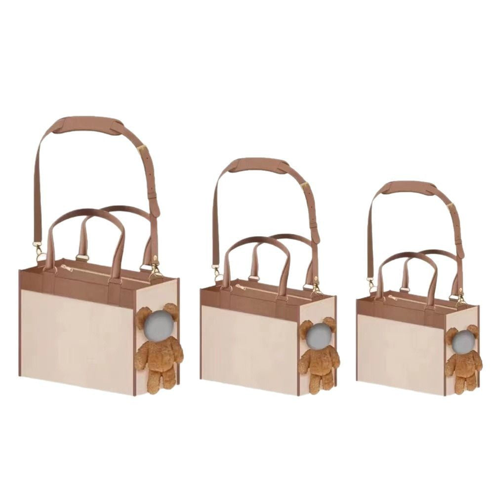 2026 "Cloud-Plush" Luxury Pet Tote Ultra-Lightweight Head-Out Doll Bag for Cats & Small Dogs High-Aesthetic Large Capacity Breathable Travel Carrier