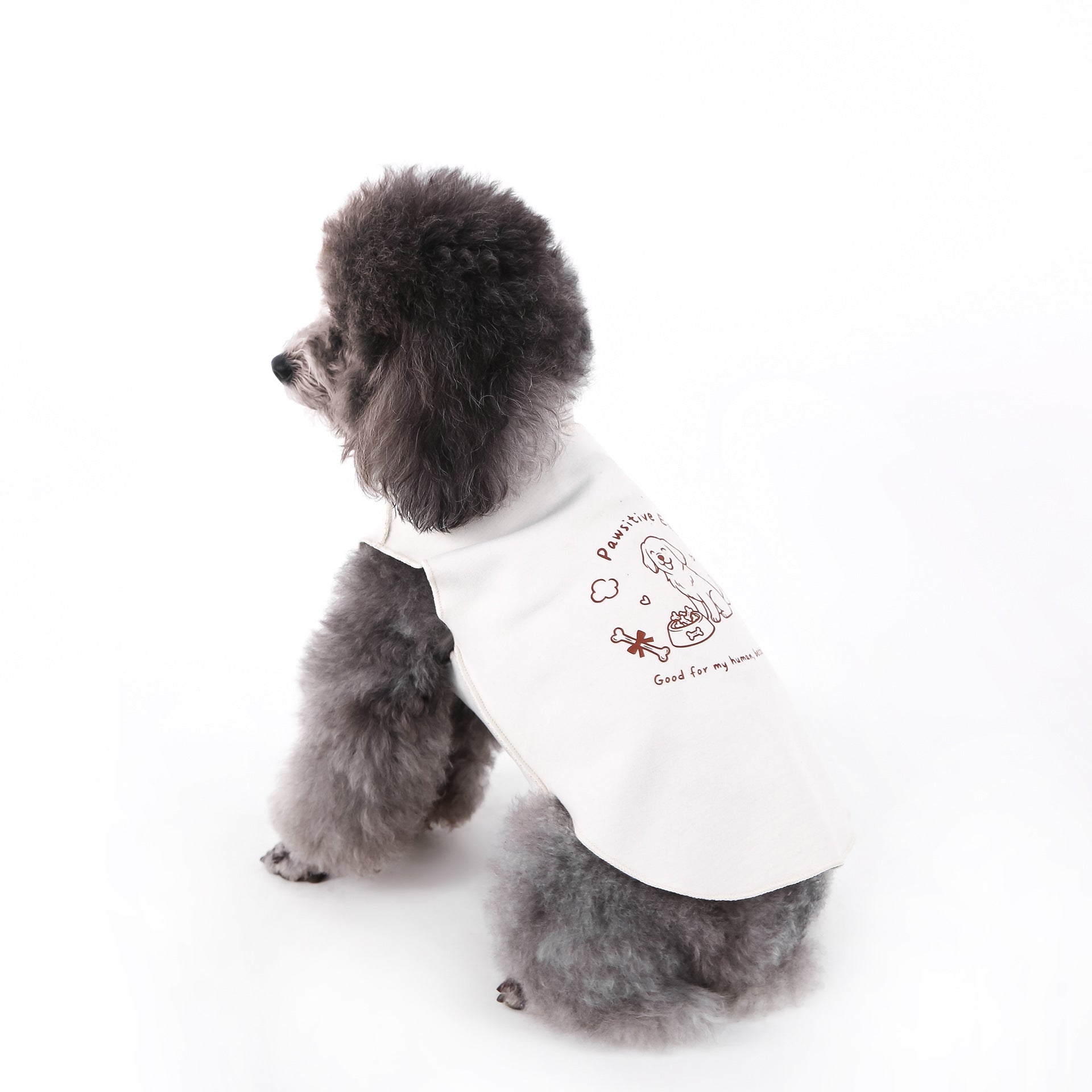 Reversible Striped Pet Vest - Dual-Style Autumn & Winter Sleeveless Layering Piece with Lace Trim for Teddy Poodles, Schnauzers, and Small Dogs