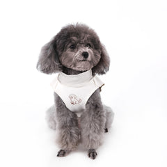 Reversible Striped Pet Vest - Dual-Style Autumn & Winter Sleeveless Layering Piece with Lace Trim for Teddy Poodles, Schnauzers, and Small Dogs