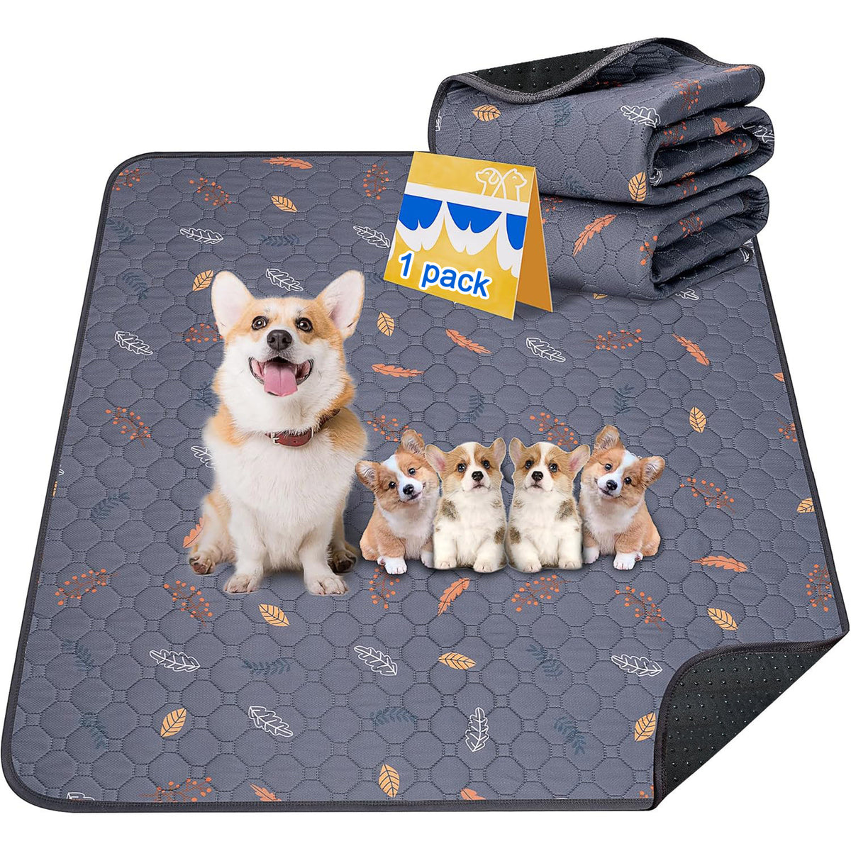 2026 Elite Series Printed Mesh Pet Pad Ultra-Breathable Quick-Dry Dog Pee Mat Thickened Multi-Layer High-Suction Training Pad Professional Cross-Border Pet Supply