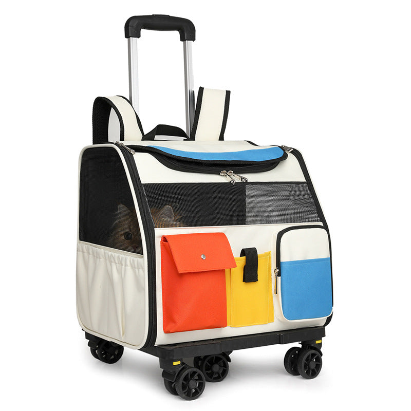 2026 Factory Direct Pet Adventure Backpack, Breathable Side-Opening Large-Capacity Cat Carrier, New Style Ergonomic Dog Travel Backpack for Hiking and Travel